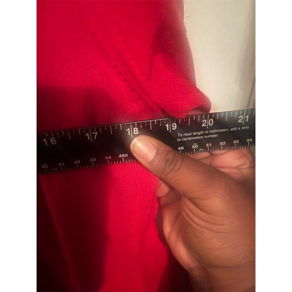 J.Crew Women's Merino Wool Red Twist Back Sweater Dress‎ Knee Length XL